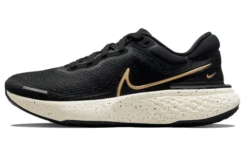 Nike Invincible Run 1 Flyknit trendy fabric shock-absorbing non-slip wear-resistant breathable lightweight rebound low-top training running shoes women's black