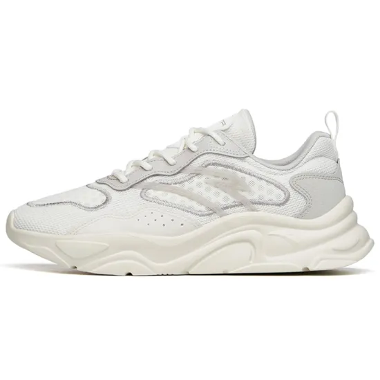 ANTA Life Collection Casual Shoes Men Low-Top Ivory White/Light Gray/Night Mist Gray
