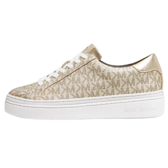 MICHAEL KORS Skateboard Shoes Women's Low-Top Gold