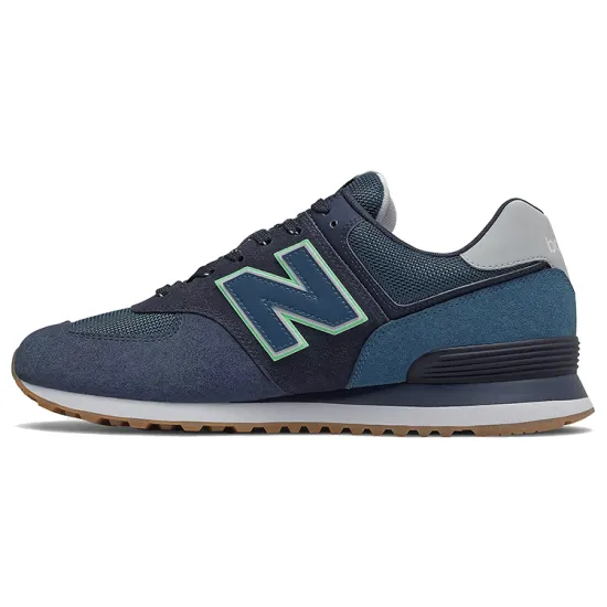New Balance 574 Natural Indigo Green