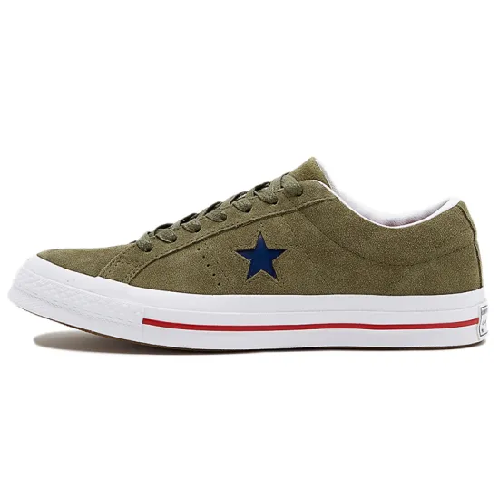 Converse One Star Skateboarding Shoes Unisex Low-top Military Green