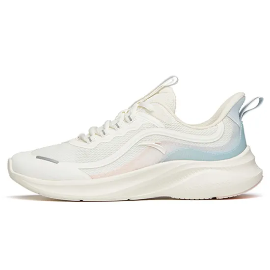 ANTA Feihong Running Shoes Women's Low-Top Ivory White/FANTAsy Blue/Pale Pink