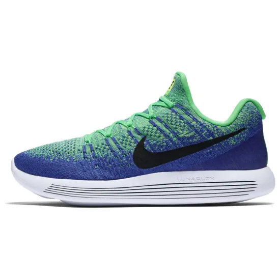Nike LunarEpic Flyknit 2 Running Shoes Men Low-top Blue/Green