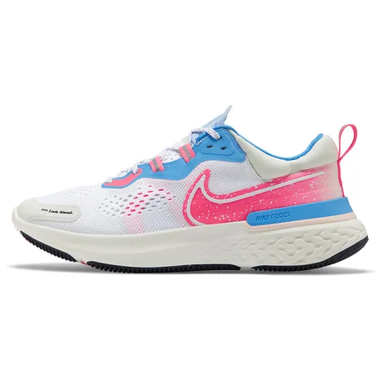 Nike React Miler 2 Running Shoes Men Low-top White/pink/blue