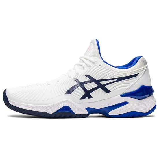 Asics Court FF 2 NOVAK Running Shoes Women's High-top White/Royal Blue