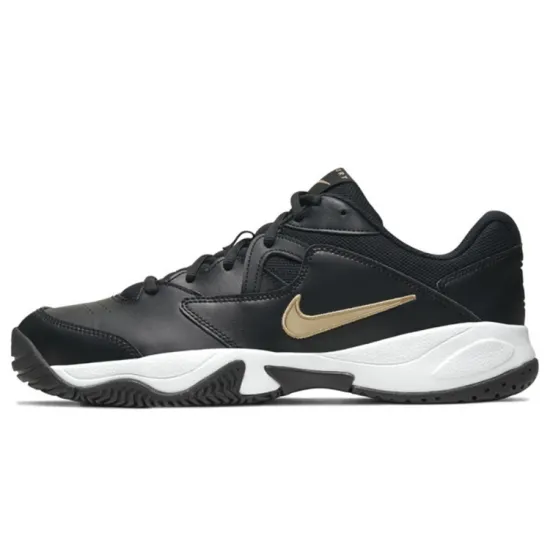 Nike Court Lite 2 Tennis Shoes Men Low-top Black/Gold