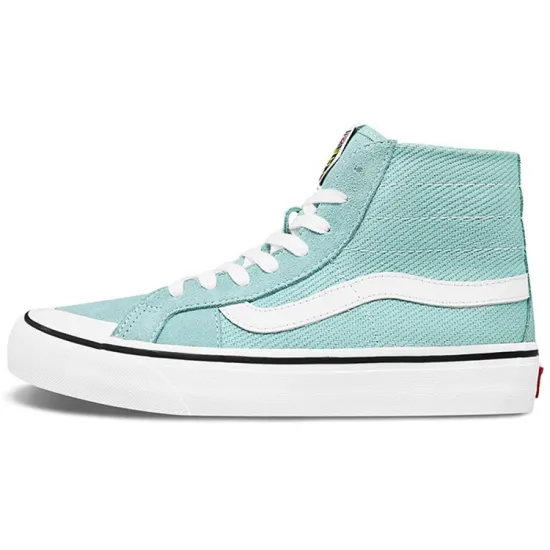 Vans SK8 Skateboarding Shoes Women's High-top Sky Blue