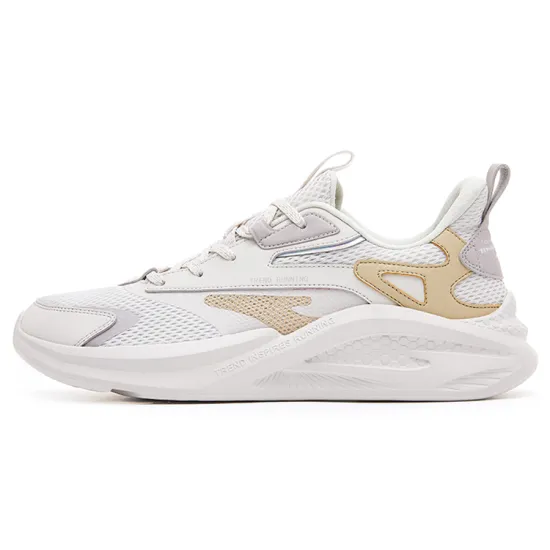 Erke Running Shoes Men Low-Top Pale Heather Gray