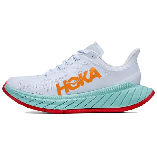 HOKA ONE ONE Carbon X 2 White Blazing Orange