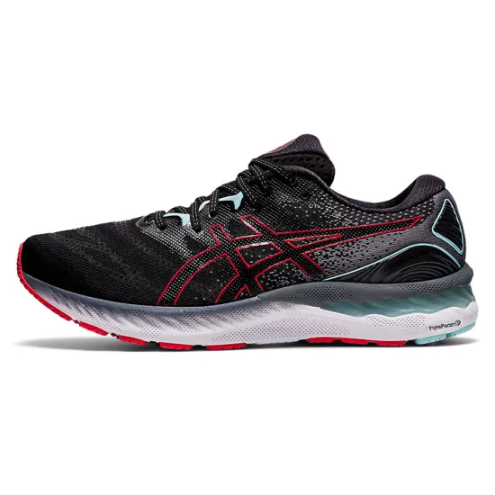 Asics Gel Nimbus 23 2E Wide 'Black Electric Red'