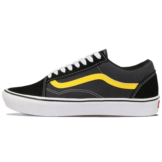 Vans Old Skool Skateboarding Shoes Unisex Low-top Grey Black/yellow