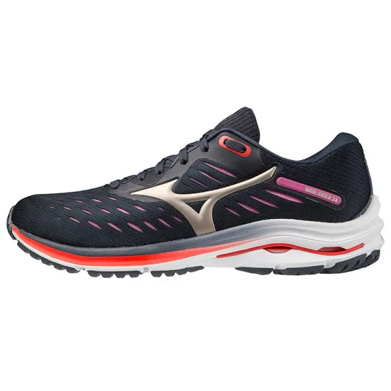 Mizuno Wave Rider Women's 24 'Navy Red'