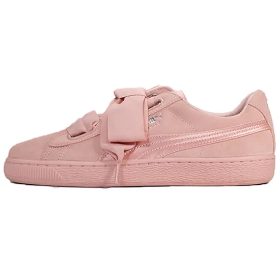 Puma Suede Skateboarding Shoes Women's Low-top Powder