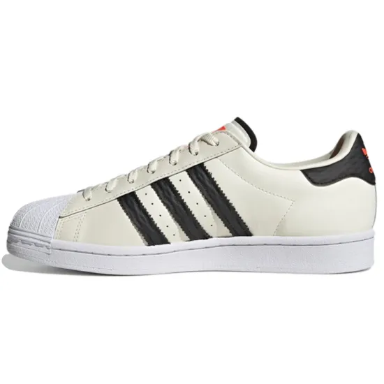 Adidas Originals Superstar Series Skateboard Shoes Men Low-top White/Black/Orange