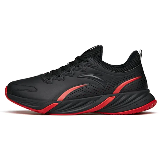 ANTA Running Collection Running Shoes Men Low-Top Black/University Red