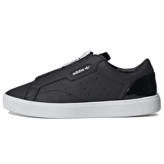 Adidas Originals Sleek Skateboard Shoes Women's Low-top Black/white