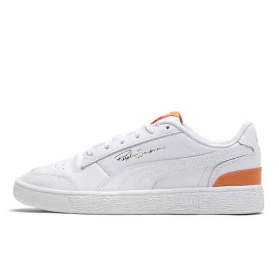 PUMA Ralph Sampson Skateboarding Shoes Women's Low-top White/orange