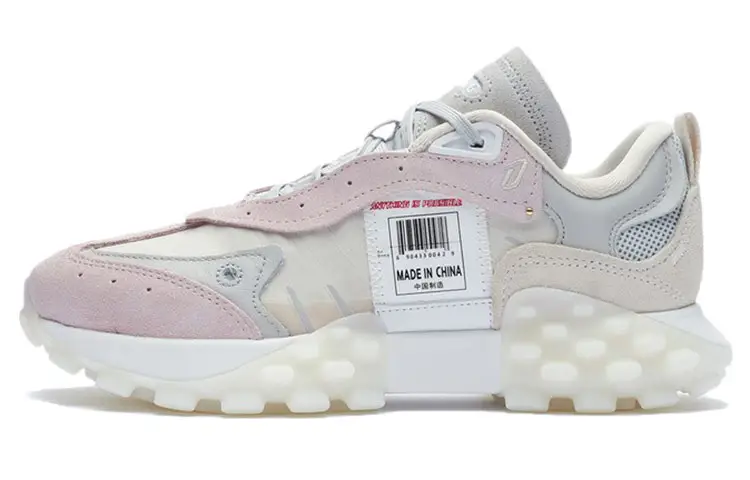 Li Ning Casual Shoes Women's Low Top Swan White/Primrose Pink