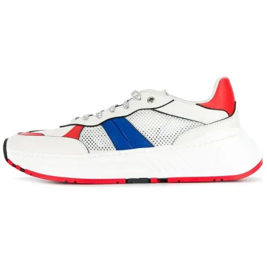 Bottega Veneta Casual Shoes Men Low-Top White Blue Red