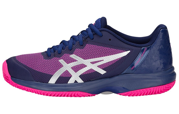 Asics Gel Court Speed Clay Low top Running Shoes Women's Blue Purple