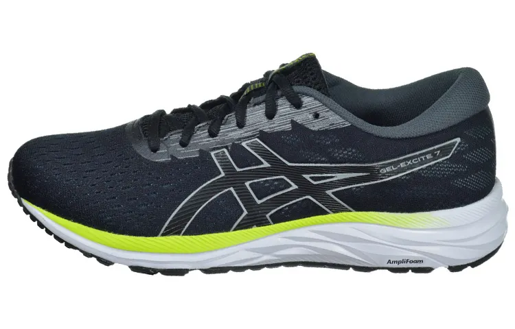 Asics Gel Excite 7 Abrasion Resistant Low top Running Shoes Men's Navy Blue
