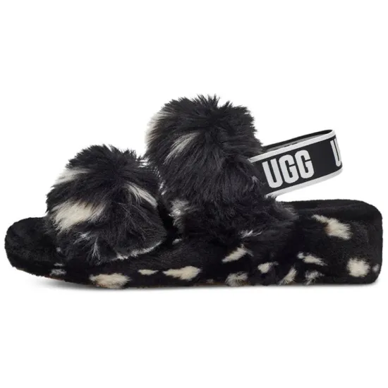 UGG Oh Yeah Spots Slide Black Women's