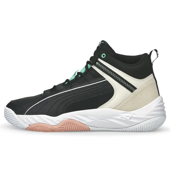 PUMA Lifestyle Shoes Unisex Mid-top Black/gray/white