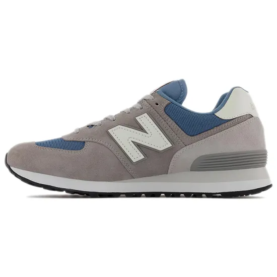 New Balance 574 Grey Navy White Leather
