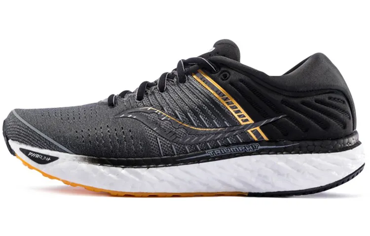 Saucony Triumph Victory 17 Sports Rebound Low top Running Shoes Men's Gray Black