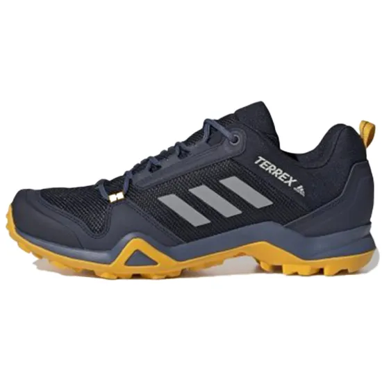 Adidas Terrex AX3 GTX Hiking Shoes Men Low-top Black/Blue/Yellow