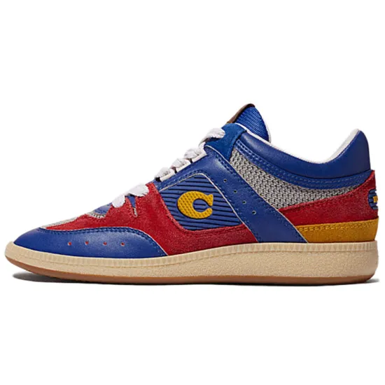 COACH CitySole Skateboard Shoes Women's Low-Top Blue Red