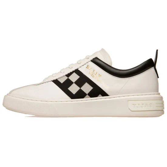BALLY Skateboard Shoes Men Low-Top White