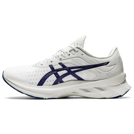 Asics Novablast 1 Running Shoes Men Low-top White/Royal Blue