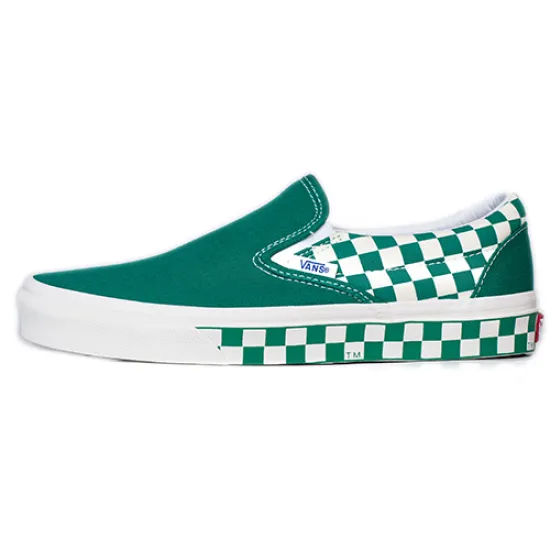 Vans Slip-On Classic 'Sidewall Check - Ultramarine Green'
