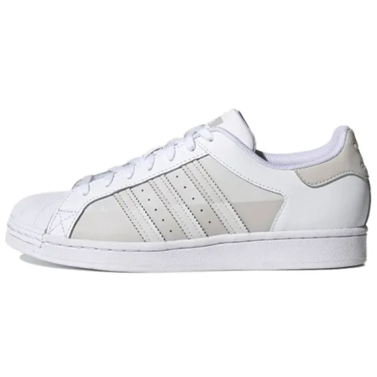 Adidas Originals Superstar Skateboard Shoes Unisex Low-top White/Gray