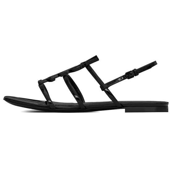 SAINT LAURENT Cassandra Monogram Sandals