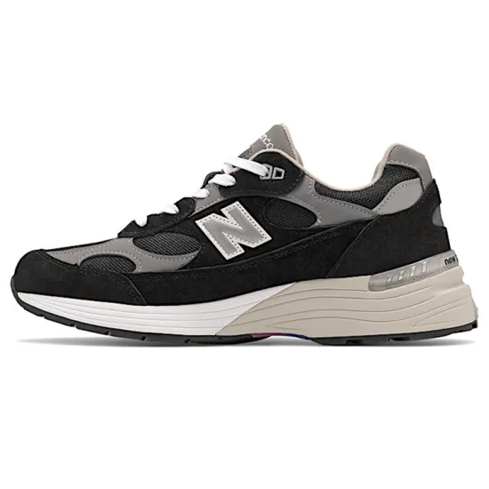 New Balance 992 Black Grey Suede