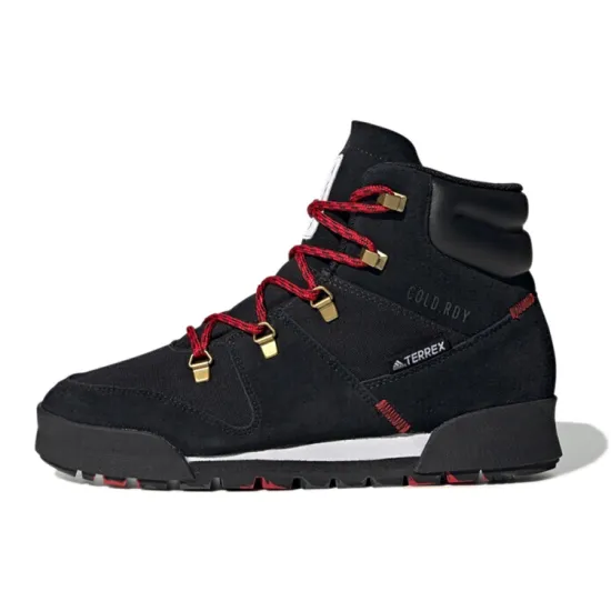 Adidas Terrex Snowpitch Hiking Shoes Women's High-top Black/Red/White