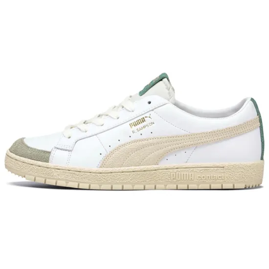 PUMA Ralph Sampson Skateboarding Shoes Unisex Low-top White/Apricot/Green