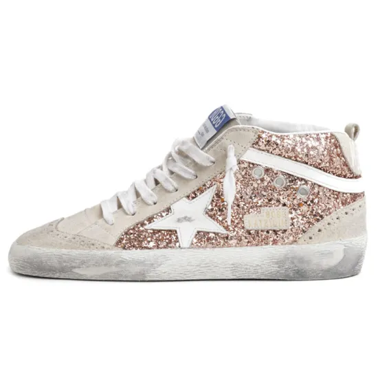 Golden Goose Mid Star Glitter Sneakers