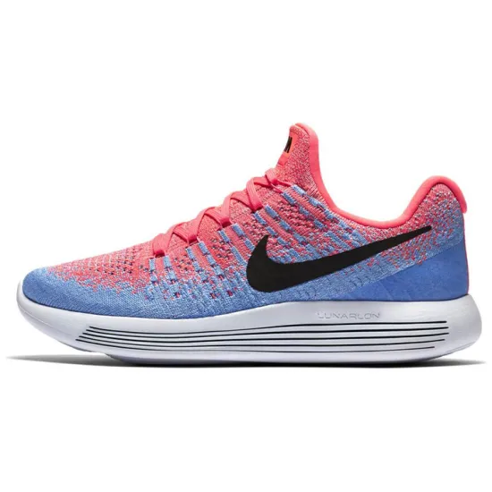 Nike LunarEpic Flyknit 2 Running Shoes Women's Low-top Red/Blue