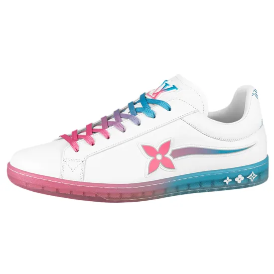 LOUIS VUITTON Luxembourg Samothrace Sneaker White Pink Blue