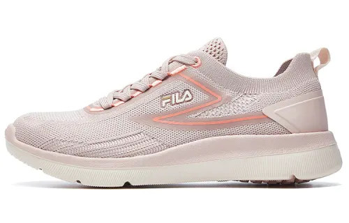 FILA Athletics Lace Up Fabric Cushioning Abrasion Resistant Breathable Low top Running Shoes Women's Smoke Rose