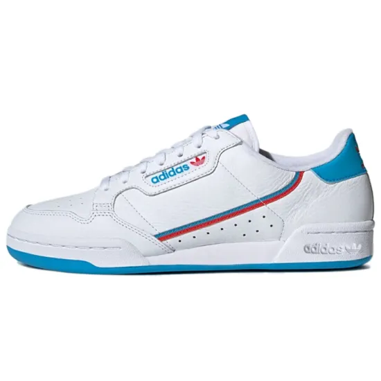 Adidas Originals Continental Skateboard Shoes Unisex Low-top White/Royal Blue