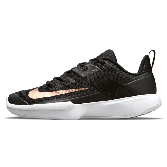 Nike Court Vapor Tennis Shoes Women's Low-top Black/Gold/White