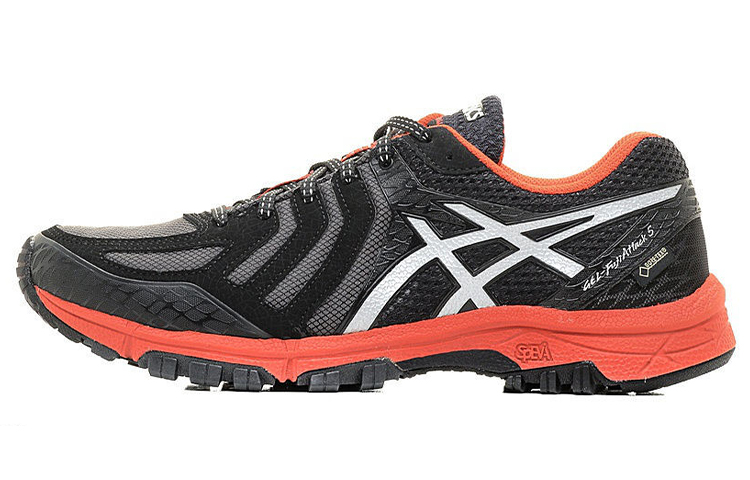 ASICS Gel Fujiattack 5 Running Shoes Men's Low Top Black/Orange