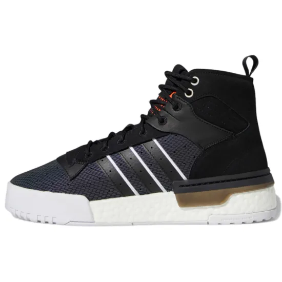 Adidas Originals Rivalry Skateboarding Shoes Men High-top Black/white