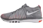 Nike Free Transform Flyknit Low Top Grey/Orange Women's