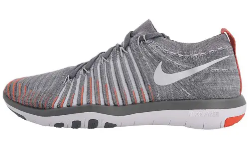 Nike Free Transform Flyknit Low Top Grey/Orange Women's