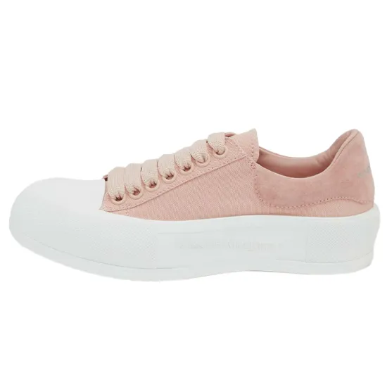 Alexander McQueen Deck Skate Plimsoll Lace-Up Magnolia Women's